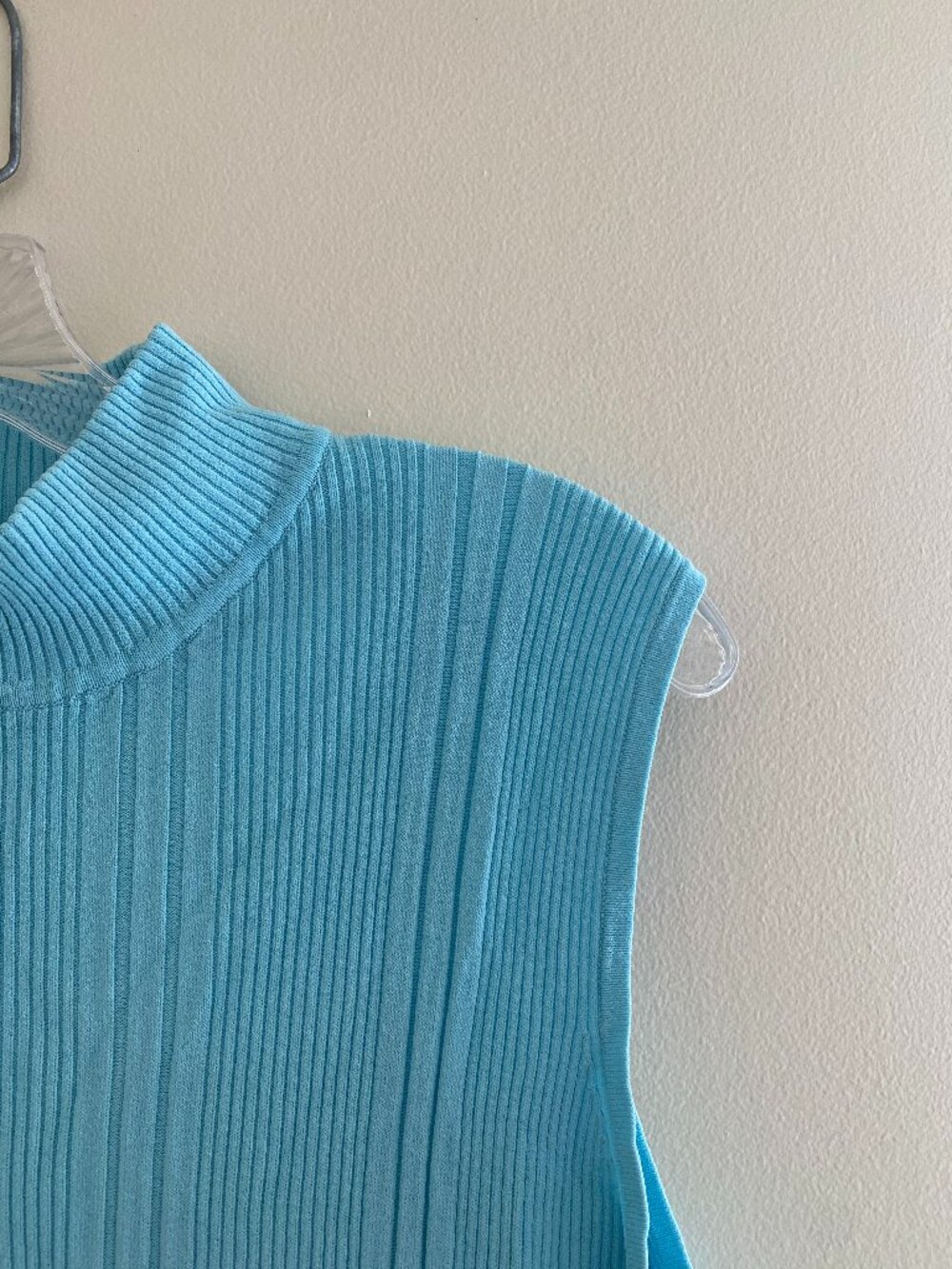 Ligh Blue Mock Neck Tank